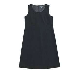 Atelier Black Sleeveless Shift Dress Pockets Worn Once Size 10 Work Professional